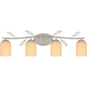 Ulysses 4 Light Bath Light in Brushed Nickel 1
