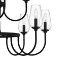 Viscount 18 Light Chandelier in Matte Black 1