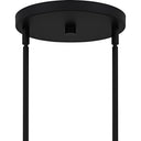 Viscount 6 Light Chandelier in Matte Black 3