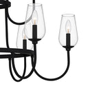 Viscount 9 Light Chandelier in Matte Black 2
