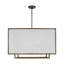 Visual Comfort Studio TFC1075WDO Extra Large Lantern in Weathered Oak Wood / Aged Iron - Crescent Harbor