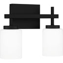 Wilburn 2 Light Bath Light in Matte Black 1