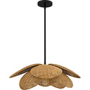 Willa 1 Light Pendant in Matte Black 4