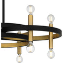 Winsland 12 Light Chandelier in Matte Black 2