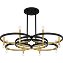 Winsland 16 Light Chandelier in Matte Black 6