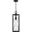 Zarah 1 Light Outdoor Pendant in Matte Black 4