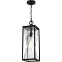 Zarah 1 Light Outdoor Pendant in Matte Black 5