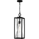 Zarah 1 Light Outdoor Pendant in Matte Black 1