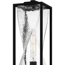 Zarah 1 Light Outdoor Post in Matte Black 2