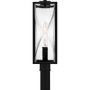 Zarah 1 Light Outdoor Post in Matte Black 4