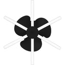 Zuri Fandelier in Matte Black 2