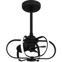 Zuri Fandelier in Matte Black 3