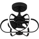 Zuri Fandelier in Matte Black 7