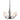 10-3040-236 Hubbardton Forge Flora 5 Arm Chandelier w/ Dome Glass 3