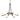 10-4106-236 Hubbardton Forge Ribbon Oval 6 Arm Chand. w/ Dome Glass 1