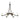 10-4116 Hubbardton Forge Ribbon 6 Arm Chand. w/ Clear Glass & Diffuser 1