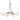 10-4116 Hubbardton Forge Ribbon 6 Arm Chand. w/ Clear Glass & Diffuser 5