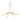 10-4116 Hubbardton Forge Ribbon 6 Arm Chand. w/ Clear Glass & Diffuser 6