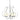 103045 Hubbardton Forge Flora 5 Arm Chandelier 10