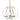 103045 Hubbardton Forge Flora 5 Arm Chandelier 11