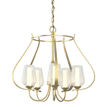 103045 Hubbardton Forge Flora 5 Arm Chandelier 18