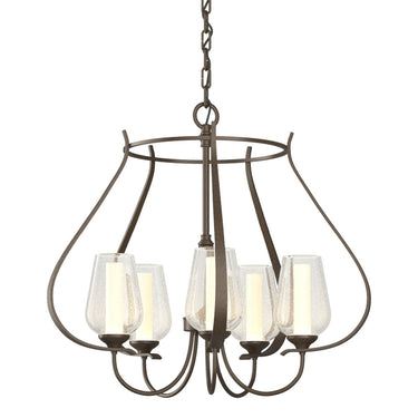 103045 Hubbardton Forge Flora 5 Arm Chandelier 2