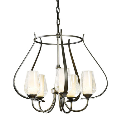 103045 Hubbardton Forge Flora 5 Arm Chandelier 4