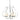 103045 Hubbardton Forge Flora 5 Arm Chandelier 9