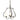 103047 Hubbardton Forge Flora Three Arm Chandelier 1