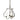 103047 Hubbardton Forge Flora Three Arm Chandelier 2