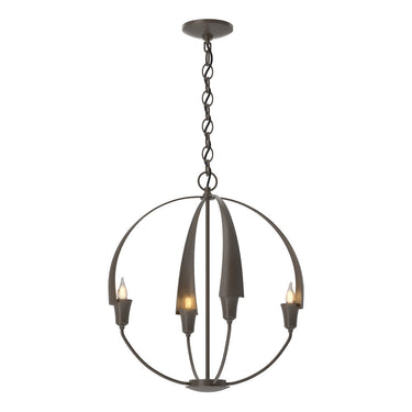 104201 Hubbardton Forge Cirque 4 Light Chandelier 1