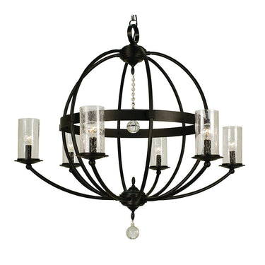 1077 Framburg Compass 6 Light Chandelier