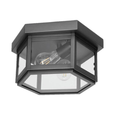 1132 Brass Traditions Large Outdoor Six-Sided Flush Mount Fixture - Crescent Harbor 1