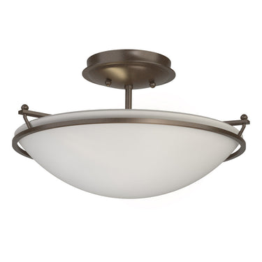 12-4302 Hubbardton Forge Small Plain Semi-Flush Fixture 1
