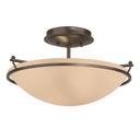 12-4302 Hubbardton Forge Small Plain Semi-Flush Fixture 2