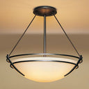 12-4442 Hubbardton Forge Presidio Tyrne Ex. Large Semi-Flush Fixture - Crescent Harbor