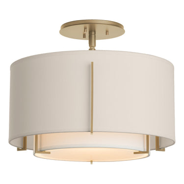 12-6501 Hubbardton Forge Small Double Exos Semi-Flush 12