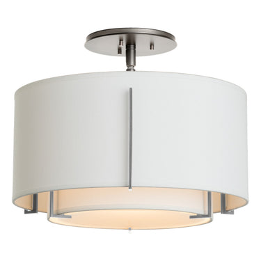 12-6501 Hubbardton Forge Small Double Exos Semi-Flush 13