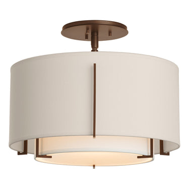 12-6501 Hubbardton Forge Small Double Exos Semi-Flush 2