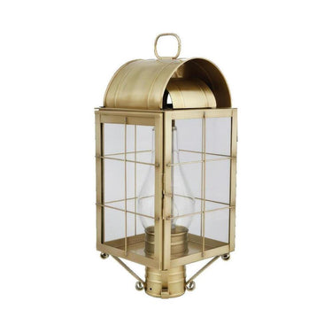 120 Brass Traditions Medium Post Mount Fixture - Crescent Harbor 1
