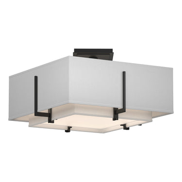 126507 Hubbardton Forge Exos Square Small Double Shade Semi-Flush 3