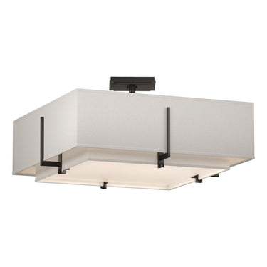 126510 Hubbardton Forge Exos Square Four Light Semi-Flush Mount 13