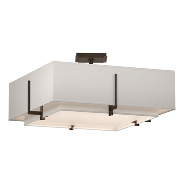 126510 Hubbardton Forge Exos Square Four Light Semi-Flush Mount 2