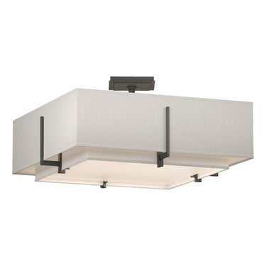 126510 Hubbardton Forge Exos Square Four Light Semi-Flush Mount 7