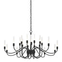 19204320 Hubbardton Forge Lisse 20 Arm Chandelier 2