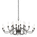 19204320 Hubbardton Forge Lisse 20 Arm Chandelier 6