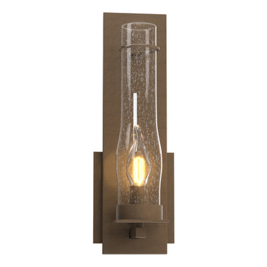 20-4250 Hubbardton Forge New Town Sm. Dir. Wire Sconce w/ Water Glass 1