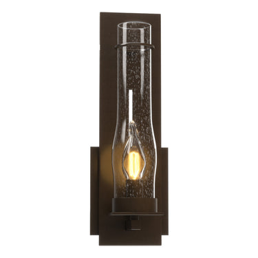20-4250 Hubbardton Forge New Town Sm. Dir. Wire Sconce w/ Water Glass 8