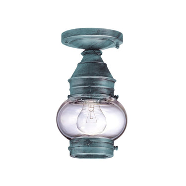 2014 Northeast Lantern Onion 1 Light Outdoor Semi Flush Mount 13