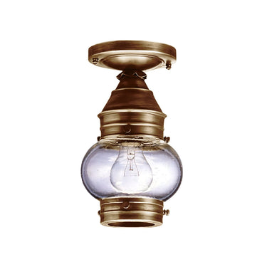 2014 Northeast Lantern Onion 1 Light Outdoor Semi Flush Mount 2